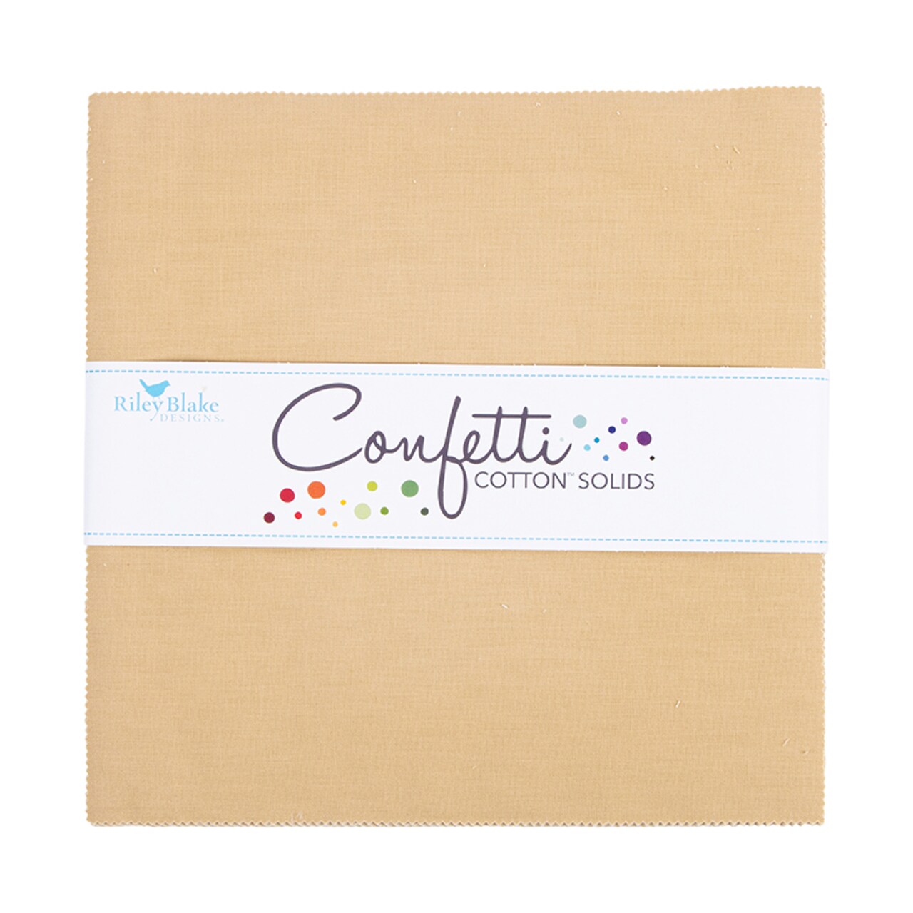 Confetti Cotton 10" Square Pack (Layer Cake / 10" Stacker) in Palomino by Riley Blake (10-120-PALOMINO-42)